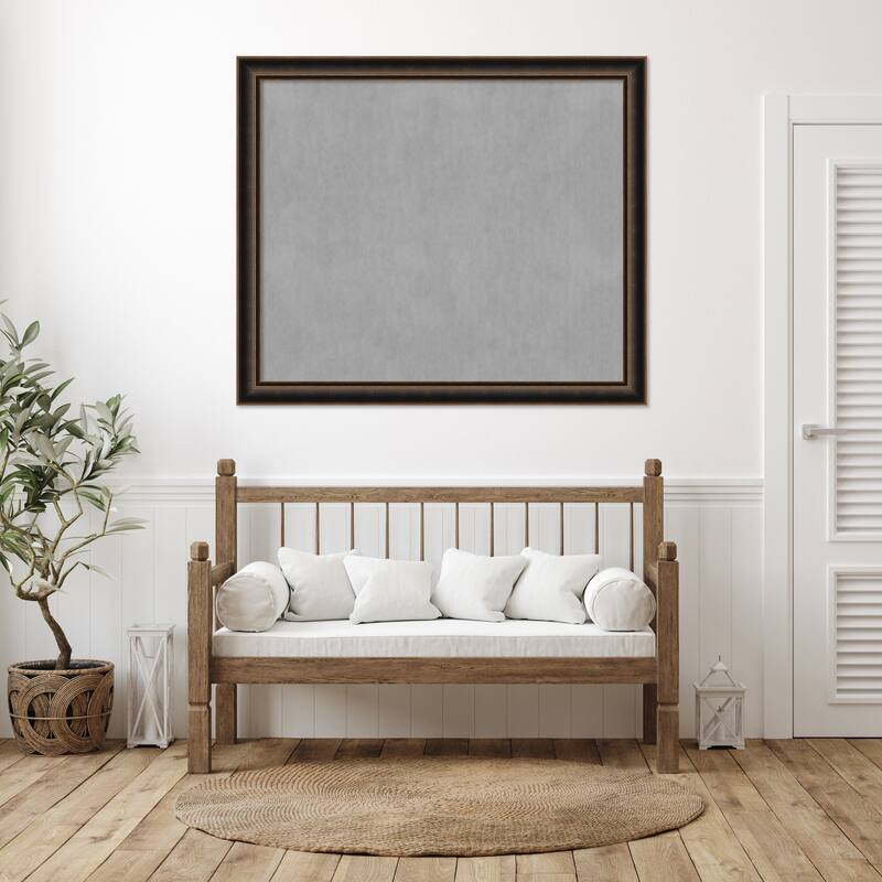 Amanti Art Villa Oil Rubbed Bronze Framed Magnetic Board