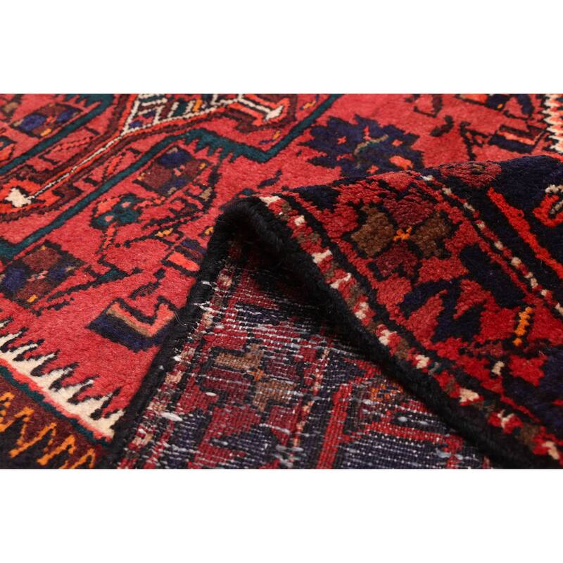 ECARPETGALLERY Hand-knotted Andelz Red Wool Rug - 4'11 x 9'10