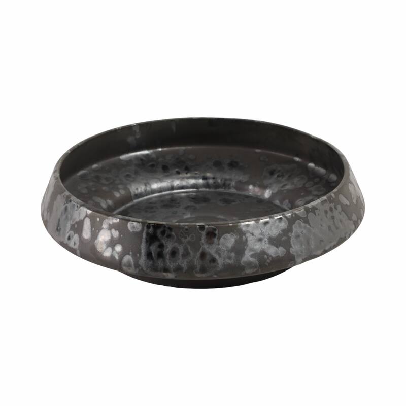 Modern Decorative Round Bowl - 15", Black - 15.25"