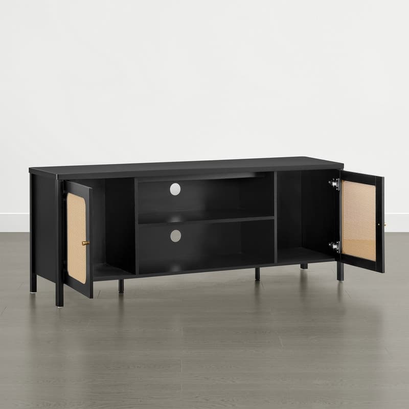 Spruce & Spring 62" Bohemian TV Stand Modern Media Console Entertainment Center