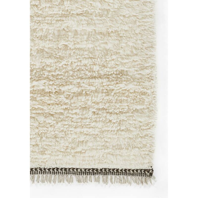 Momeni Neo Morrocan Hand Woven Wool Solid Color Shag Rug