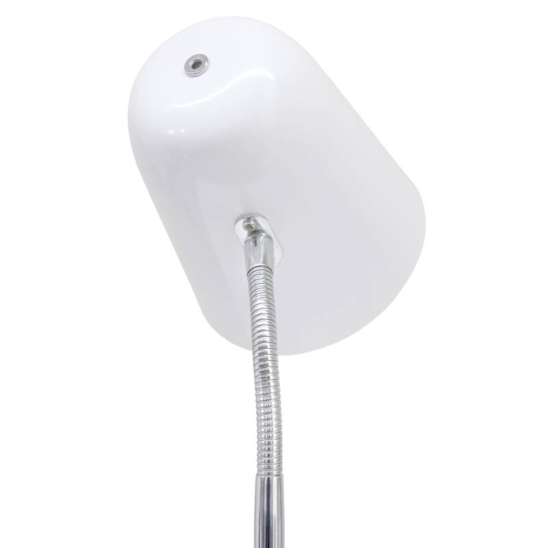 Gooseneck Desk Lamp with Adjustment Shade - 15.25" - Off White