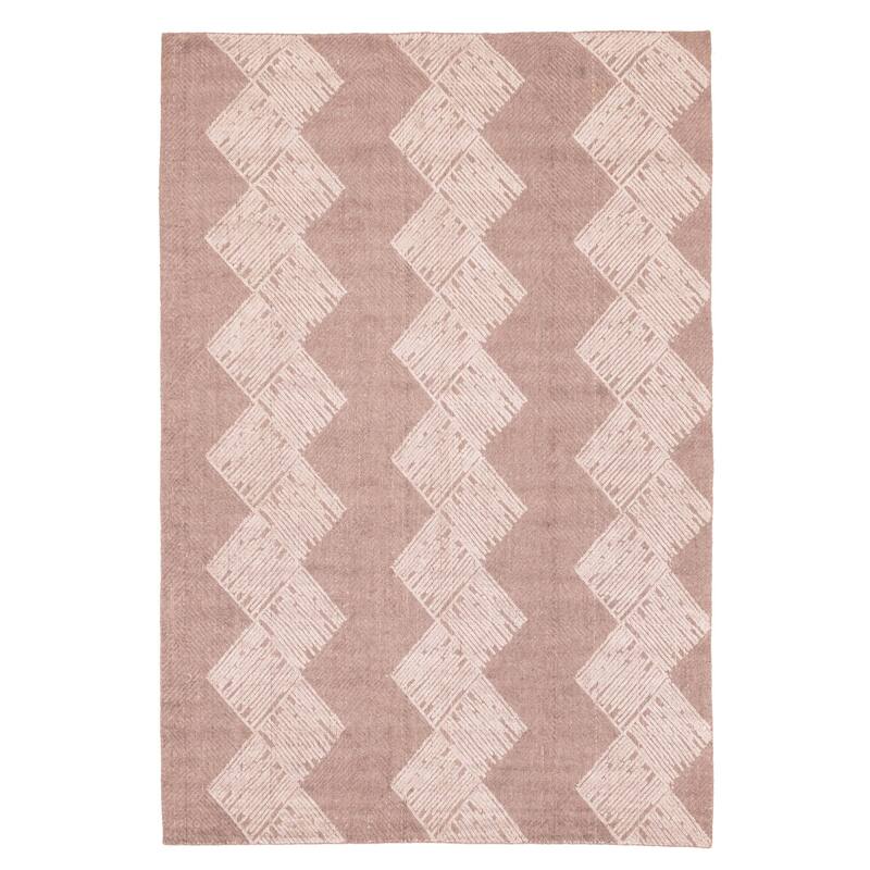 ECARPETGALLERY Hand Loomed Elysian Dark Brown Viscose, Wool Rug - 6'6 x 9'10