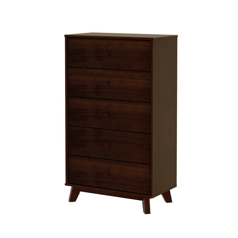 Max and Lily Classic Solid Wood 5-Drawer Dresser