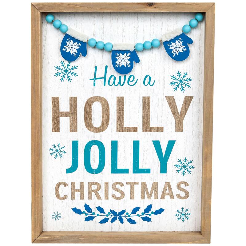 Have A Holly Jolly Christmas Framed Wall Art - 15.5" x 11.75"