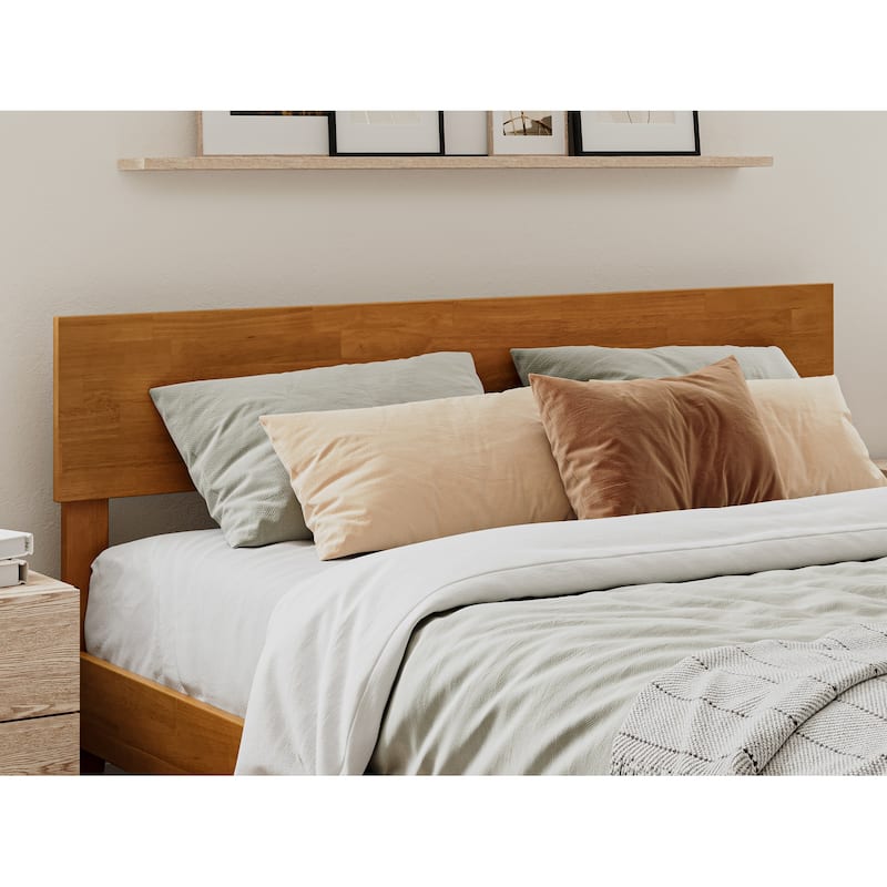 AFI Orlando Headboard with Attachable Charger - Light Toffee - Queen