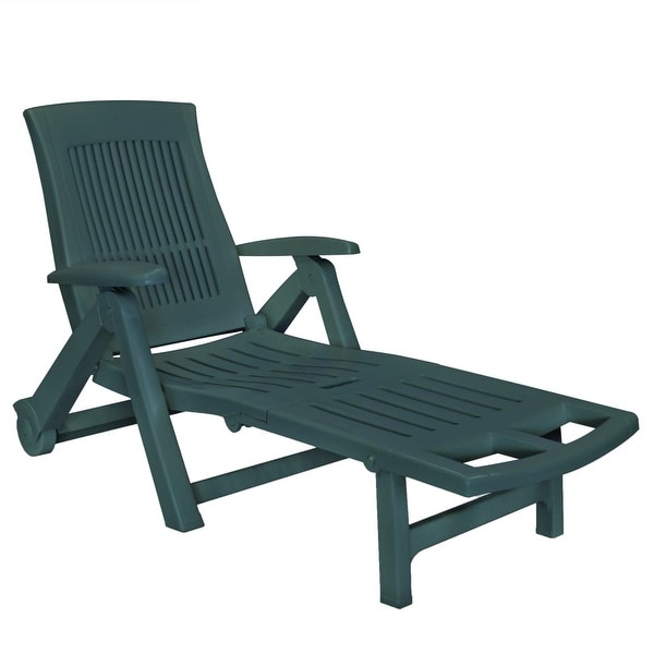 Plastic folding sun hot sale lounger