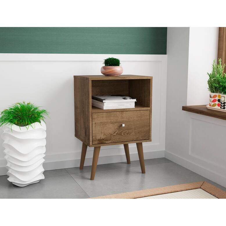 Liberty 1.0 Mid Century Modern 1 Drawer Nightstand