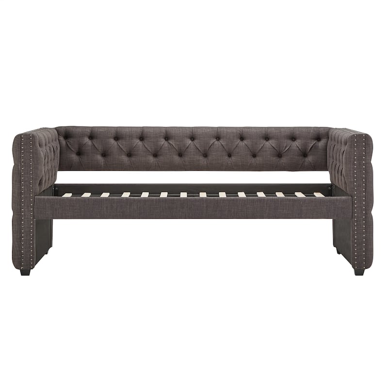 Knightsbridge Twin Tufted Nailhead Daybed by iNSPIRE Q Artisan