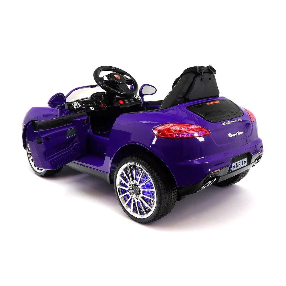 purple ride on car