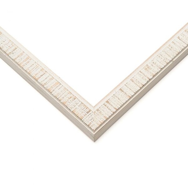 13x10 Stately White Wood Picture Frame - With Acrylic Front and Foam Board Backing - Stately White (solid wood)