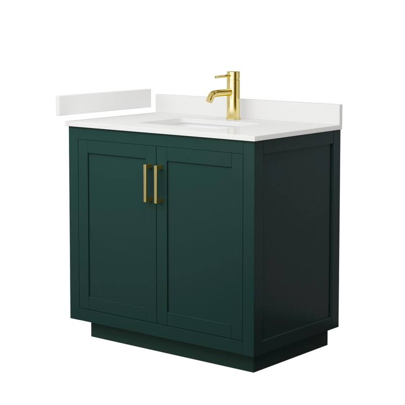 Wyndham Collection WCF292936S-QTZ-UNSMXX Miranda 36" Free Standing