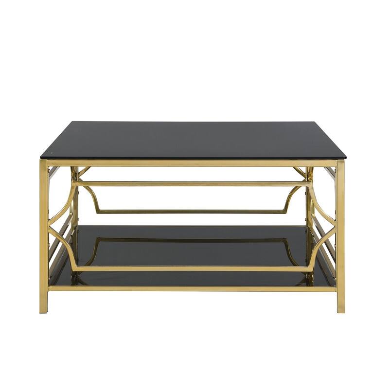 Coffee Table Round Room Table, Stainless Steel Irregular Leg Tempered Glass Top