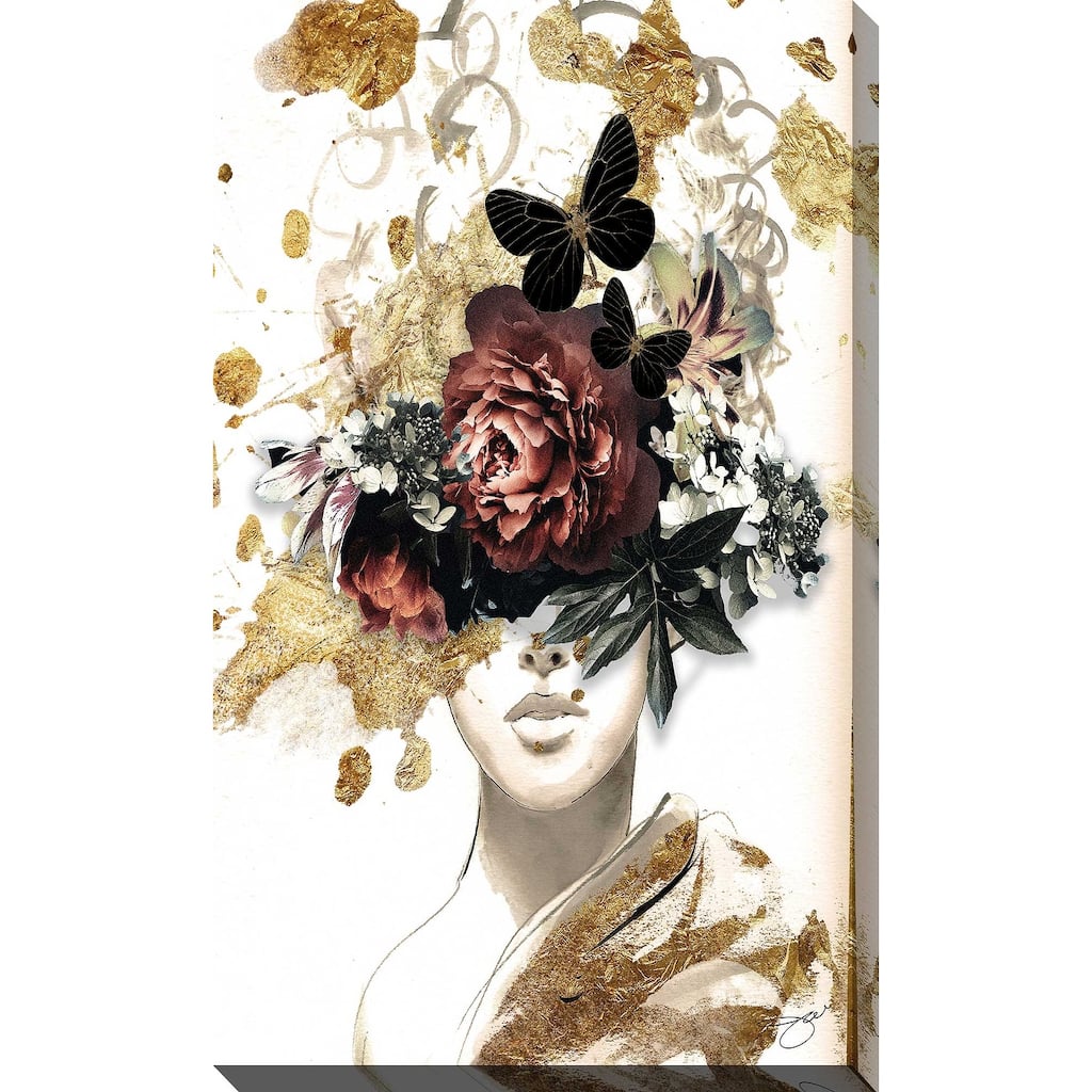 "Antique Flowers" by Jodi Print on Canvas
