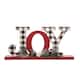 Glitzhome Christmas Wooden Word Table Decor - "JOY"