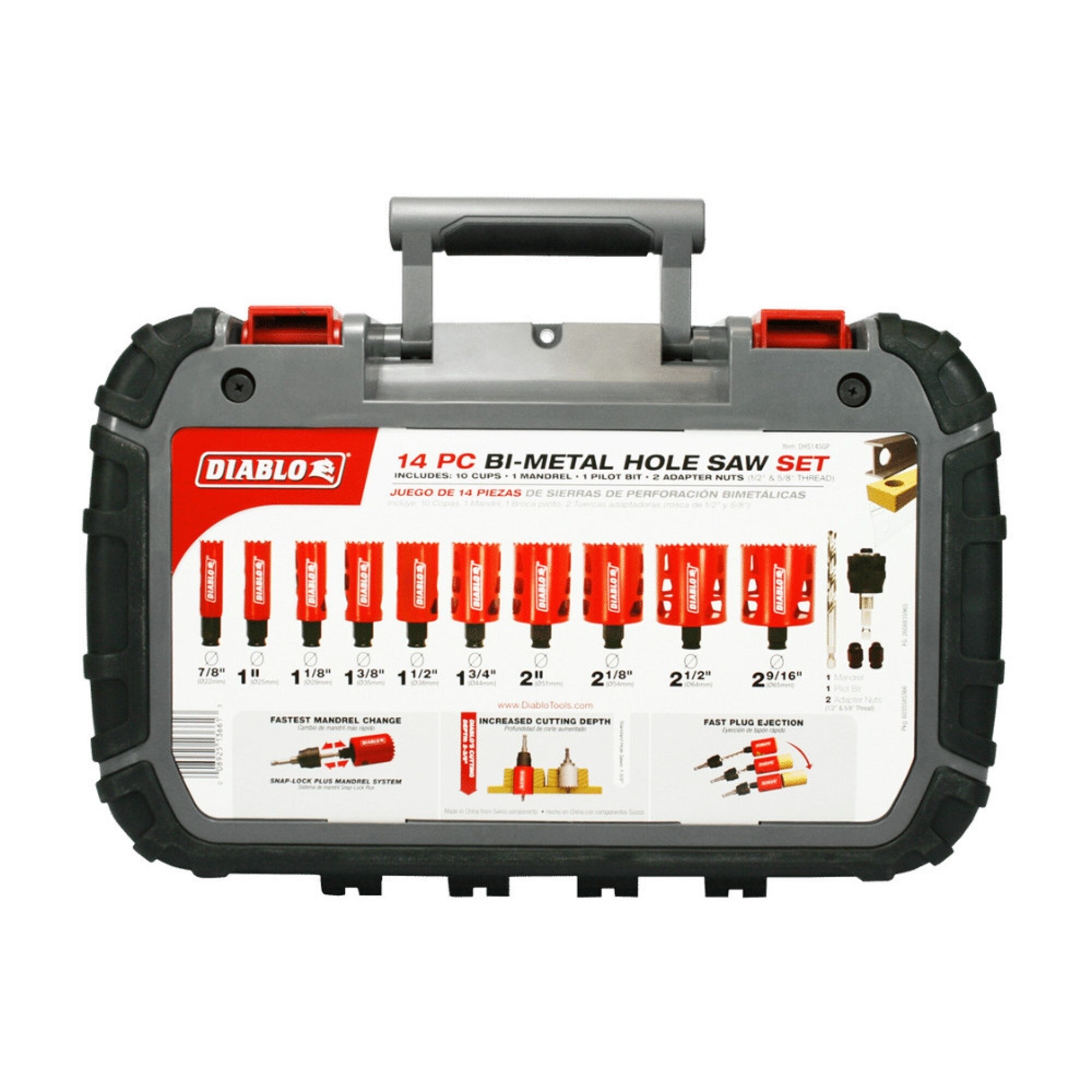 Diablo 16 Piece Hole Saw Kit new 