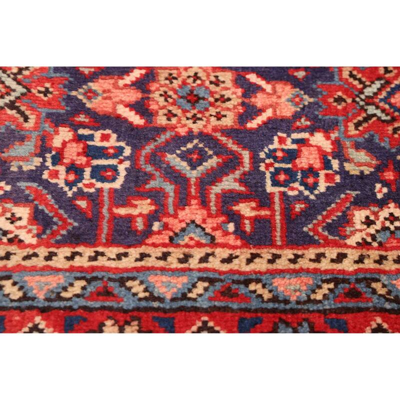 ECARPETGALLERY Hand-knotted Andelz Navy Wool Rug - 3'11 x 10'5