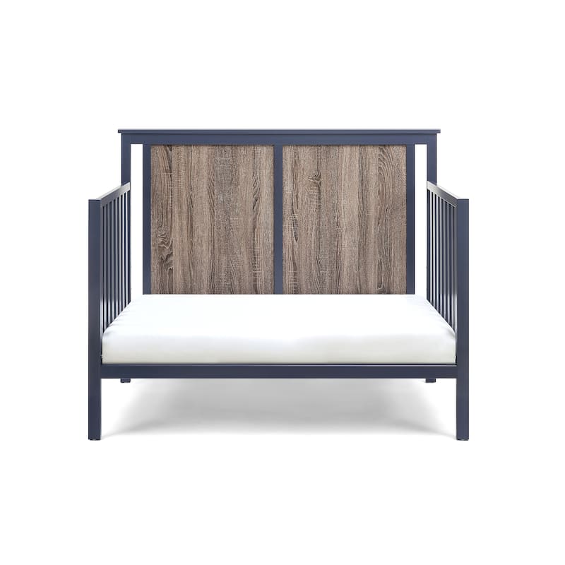 Connelly 4-in-1 Convertible Crib Midnight Blue/Vintage Walnut - Blue+Brown