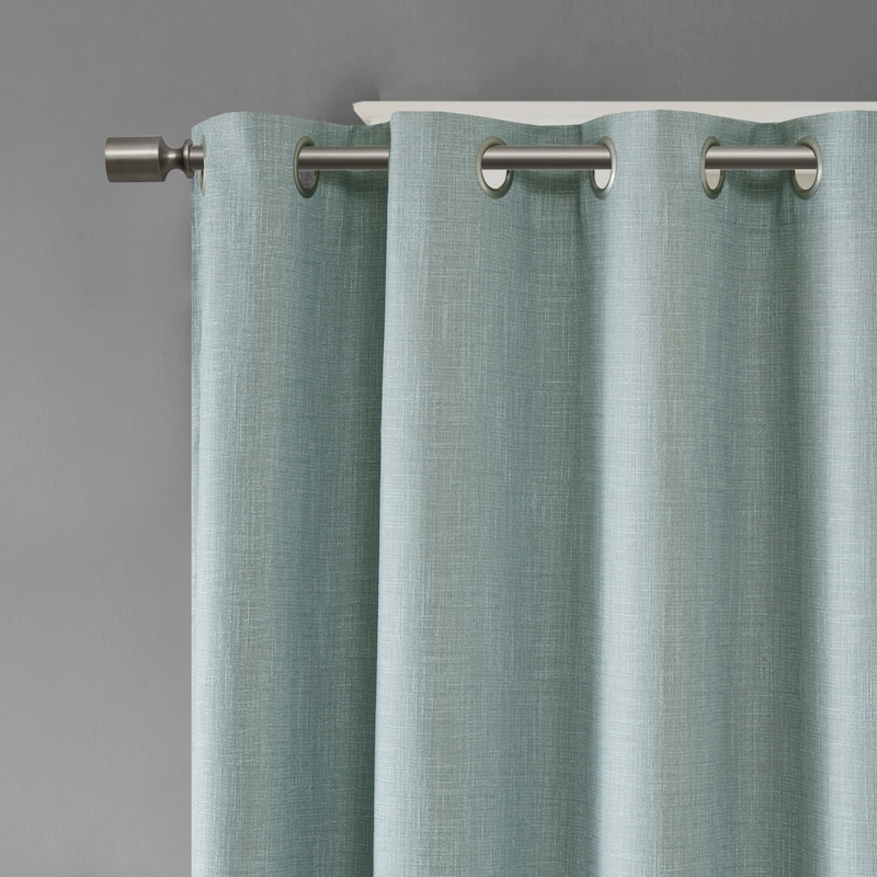 Arlie Printed Heathered Blackout Single Window Curtain Panel by SunSmart