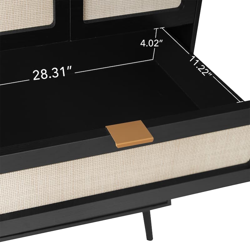 5 Drawer Cabinet, Accent Storage Cabinet, Suitable for Dining Room