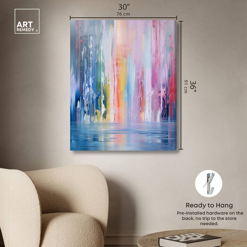 Painted Streams Canvas by Art Remedy, Gallery Wrapped