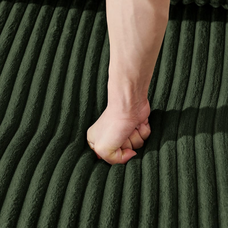 94.1" U-Shaped Sectional Sofa with Two Movable Ottomans