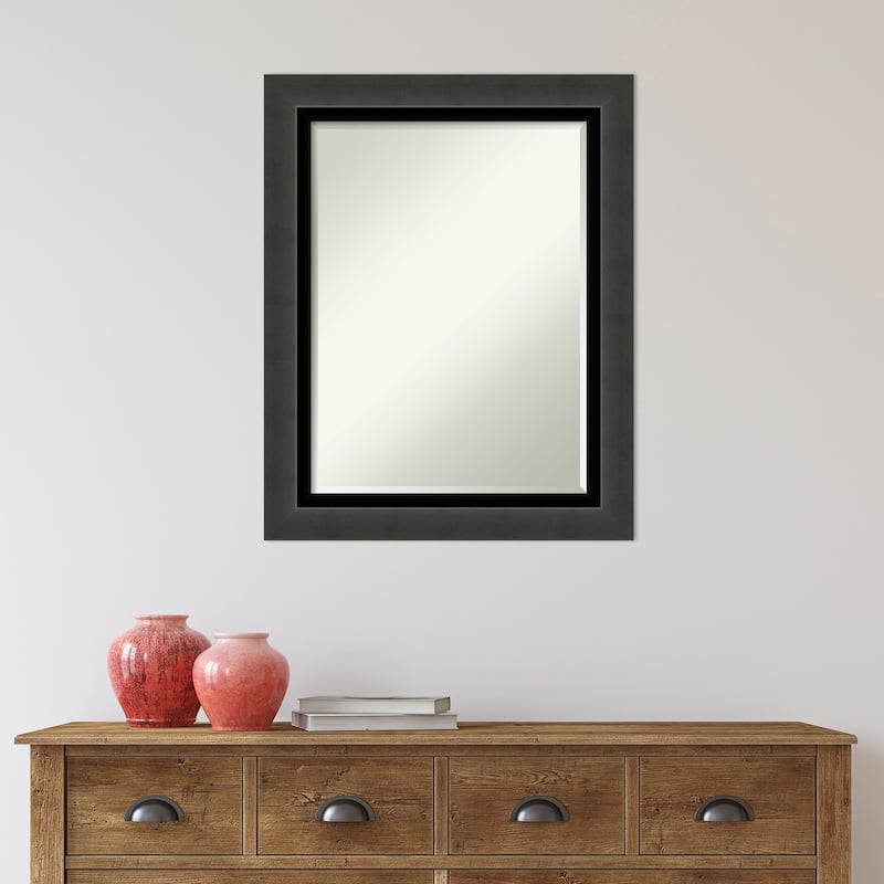 Beveled Wall Mirror - Tuxedo Black Frame - Tuxedo Black