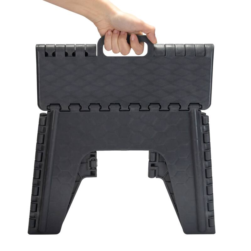 Simplify 12" Folding Step Stool in Black