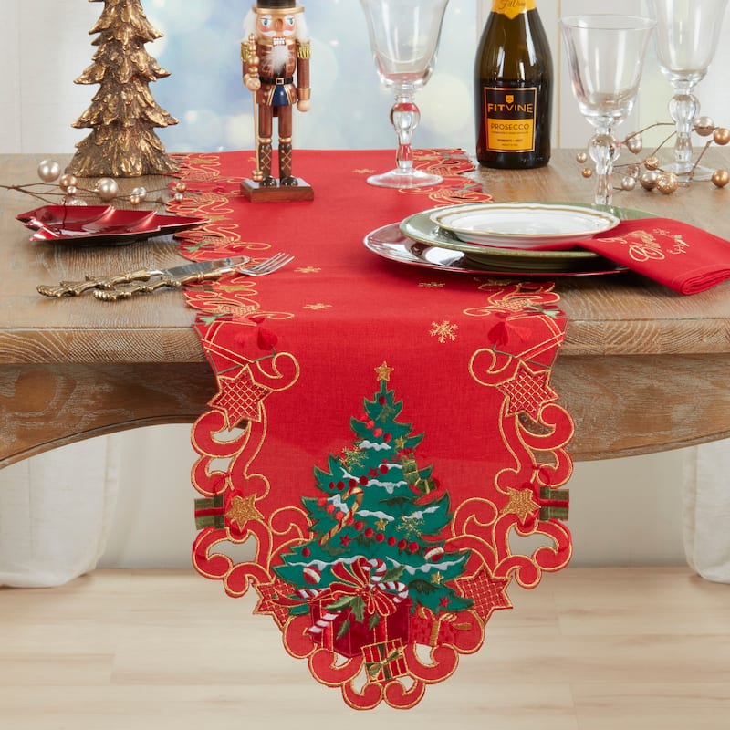 Christmas Tree Table Runner - 14"x72"