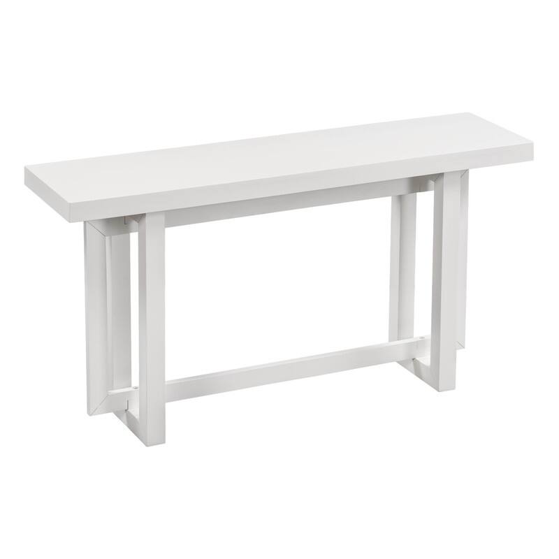 Modern Entryway Console Table with Industrial-inspired Concrete Wood Top, Hallway Foyer Sofa Long Table Entryway Table