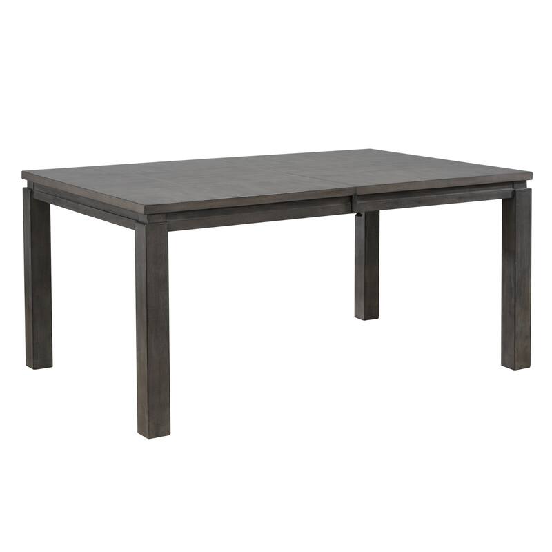 Extendable Dining Set - 7 Piece Rectangular Table & Chairs - Seats 8 - Modern Design