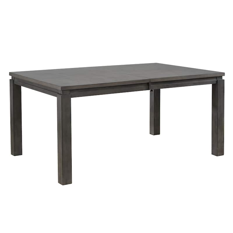 Extendable Dining Set Seats 8 - Rectangular Table, China Cabinet, Upholstered Chairs - HomeStock