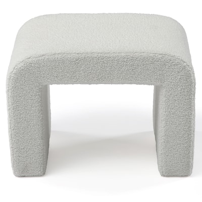 Modern Vanity Stool, Upholstered Ottoman, Extra Seat for Living Room