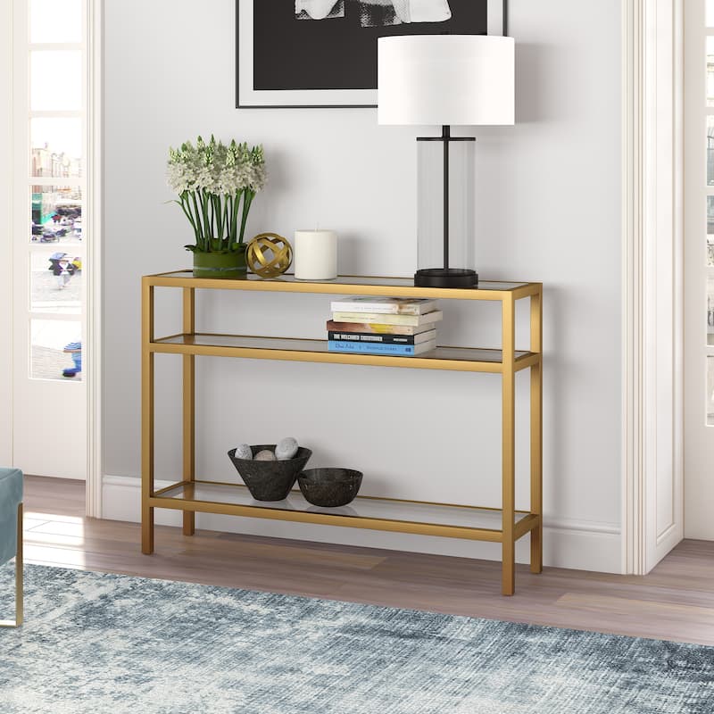 Sivil Console Table - 42" Gold