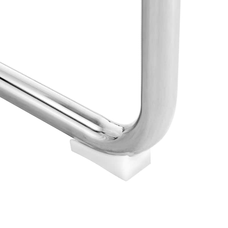 Faux Leather Dining Room Chairs with Upholstered Seat, Modern Kicthen Chairs Armless Accent Chairs with Metal Legs, Set of 4