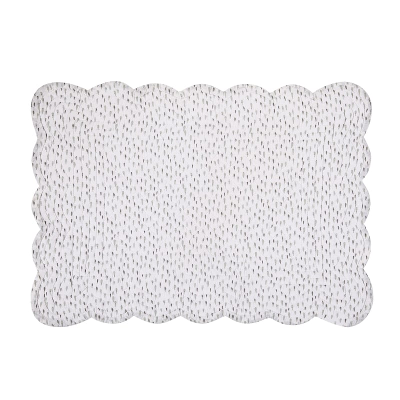 Blair Single Placemat, 13" x 19" - Grey
