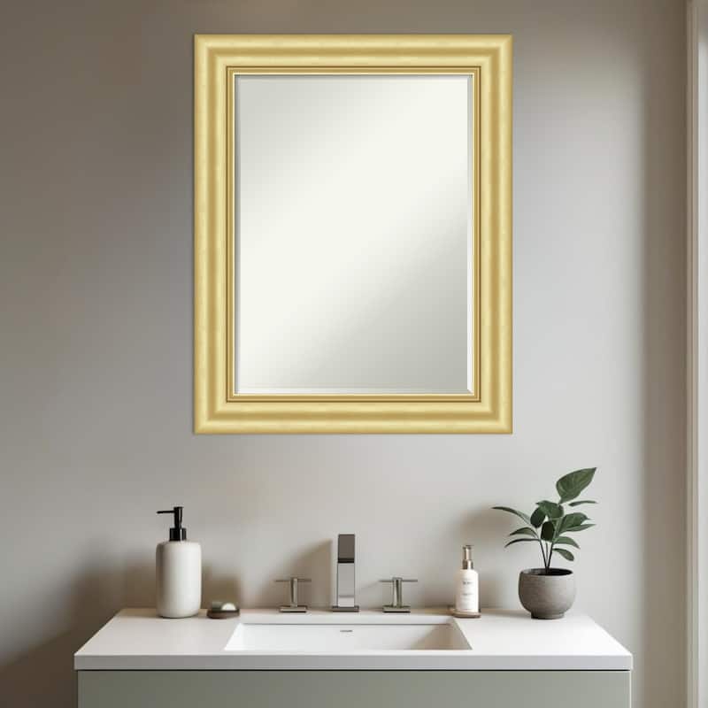 Sophia Half-Inch-Bevel Framed Bathroom Vanity Wall Mirror