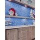preview thumbnail 1 of 0, Apollo Tile 5 pack 11.8-in x 11.8-in Sky Blue Glossy Finished Pebble Glass Mosaic Tile (4.83 Sq ft/case)