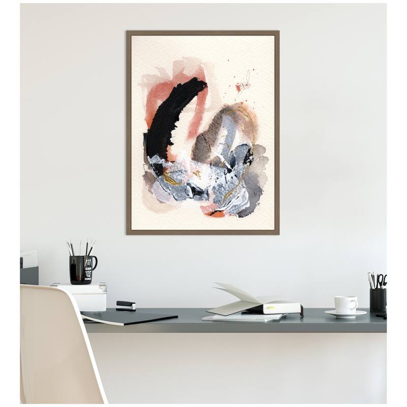 Kate and Laurel Sylvie Urban Wanderer 3 Framed Canvas by Xizhou Xie