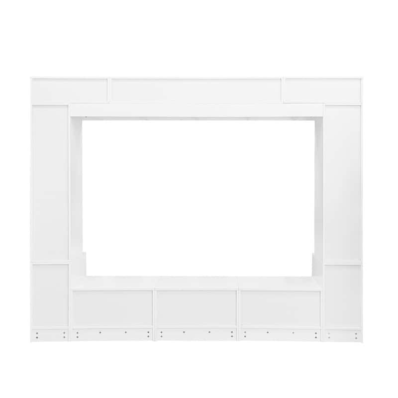 98.4" Wall Unit Entertainment Center with Bookshelves for TVs up to 80", Modern TV Stand Media Console with Cabinets