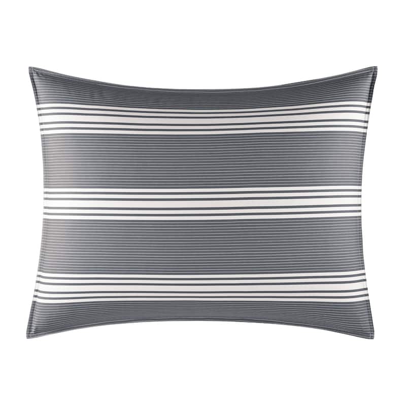 Nautica Craver Reversible Grey Cotton Comforter Set