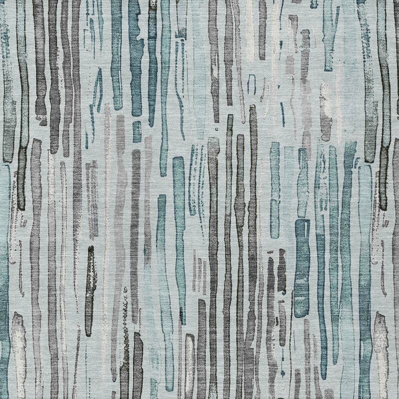 HomeRoots Striped Modern Rectangle Outdoor Rug
