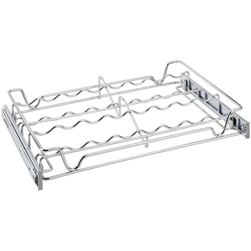 Rev-A-Shelf Sidelines 18 Inch Pull Out Spice/Can Rack - Chrome