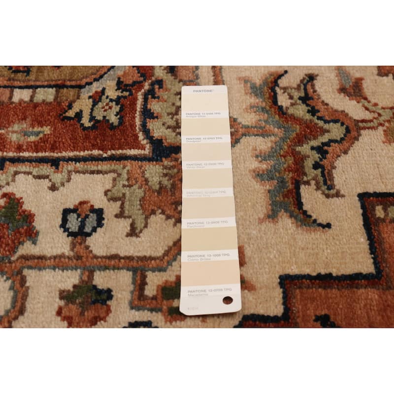 ECARPETGALLERY Hand-knotted Jules Sultane Ivory Wool Rug - 7'10 x 9'9