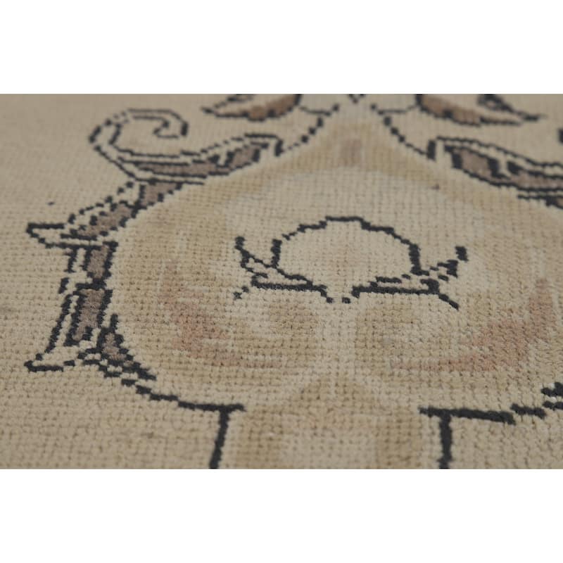 Medallion Tabriz Persian Rug Floral Hand-Knotted Wool Carpet - 9'8"x 13'2"