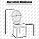 preview thumbnail 2 of 20, French Chic Vintage Dining Side Chair With Upholstered Linen Welted Fabric And Elegant Natural Rustic Wood Frame