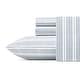 preview thumbnail 69 of 139, Nautica Cotton Percale Deep Pocket Bed Sheet Sets Full - Beaux Stripe Navy
