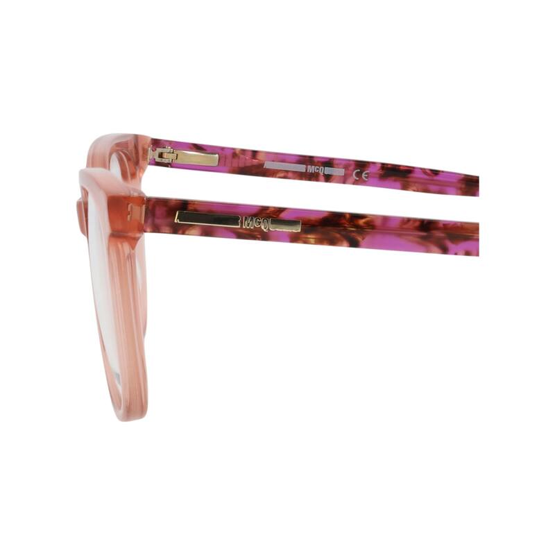 McQ Alexander McQueen Square-Frame Acetate Optical Frames - Pink Havana Transparent - N/A