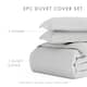 Soft Essentials Oversized 3-piece Microfiber Duvet Cover Set