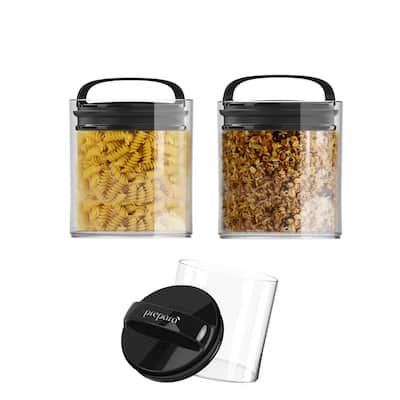 Prepara Set of 2 Evak Fresh Saver Short Airtight Containers